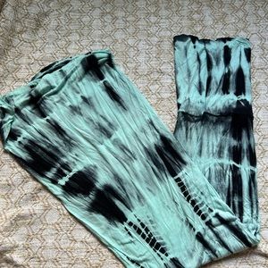 Black & Blue Maxi Skirt Billabong
